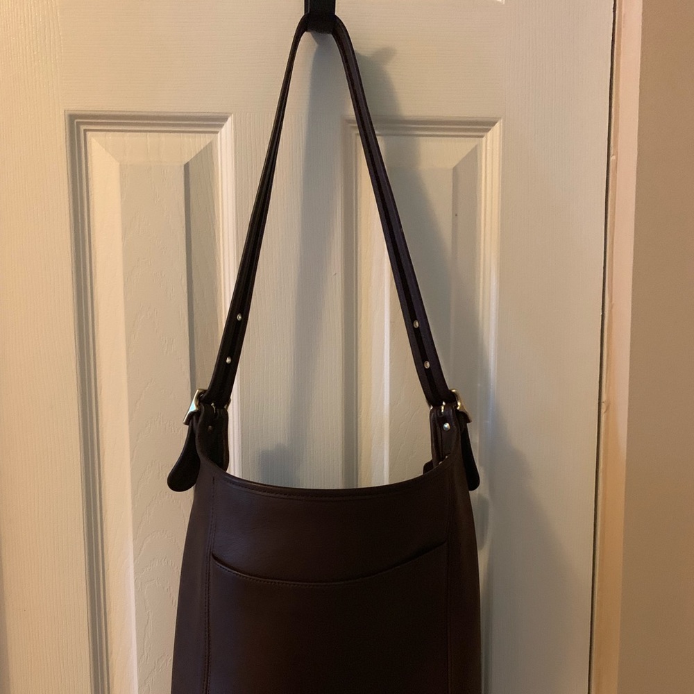 Vintage Leather Coach Shoulder Bag